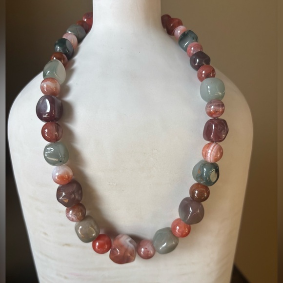 Jay King Jewelry - Jay King Mine Finds Carnelian and Agate Chunky Beaded Necklace